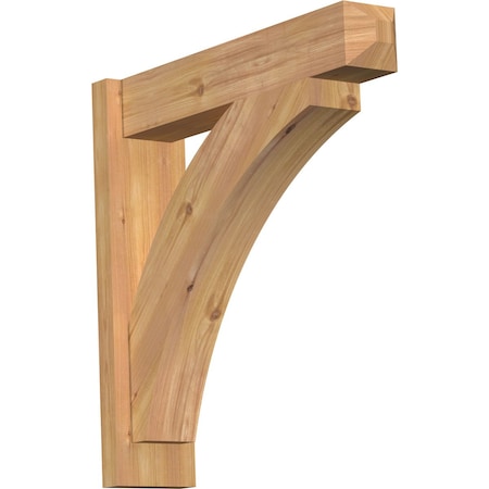 Ekena Millwork Thorton Smooth Craftsman Outlooker, Western Red Cedar, 5 1/2"W x 24"D x 24"H OUT06X24X24THR04SWR